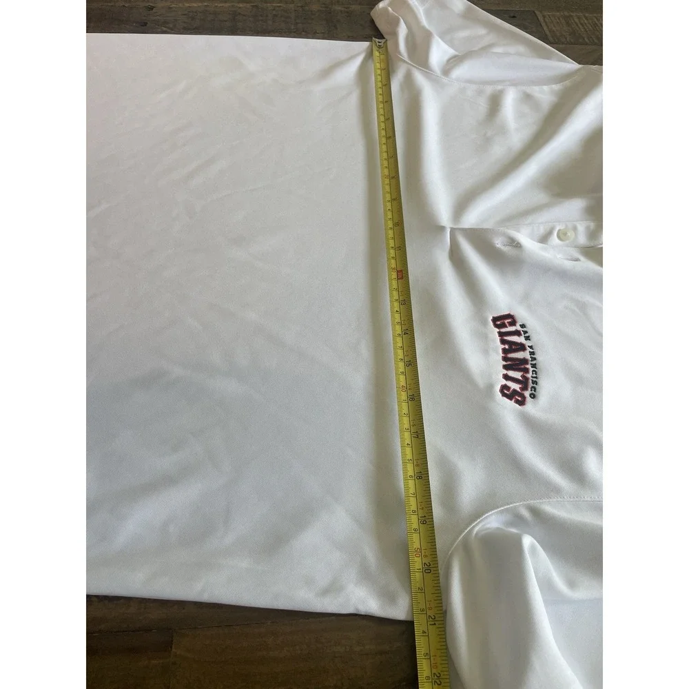 Men's San Francisco Giants Nike Golf White Golf Polo Sz Medium Dri Fit White